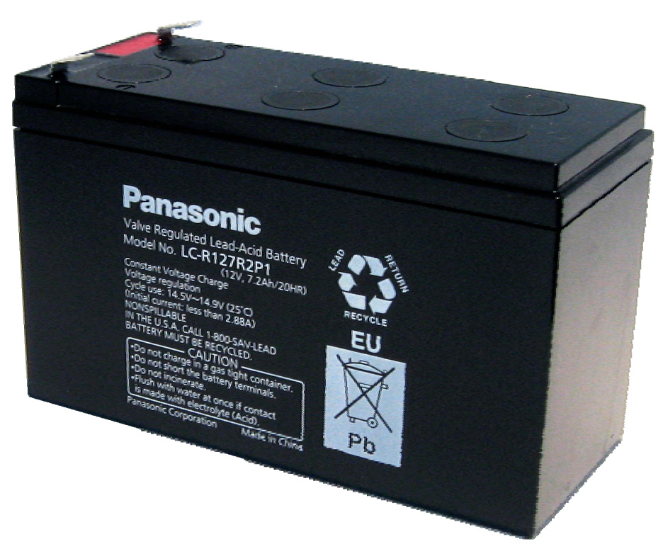 Bình ắc quy kín khí (AGM VRLA) Panasonic 12V-7.2Ah, LC & UP series