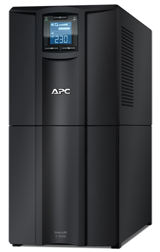 APC Smart-UPS C, Line Interactive, 3kVA/2.1kW, Tower, 230V, 8x IEC C13+1x IEC C19 outlets, USB and Serial communication, AVR, Graphic LCD (SMC3000I) [USED UPS]