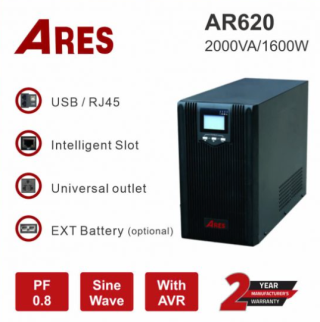 BỘ LƯU ĐIỆN (UPS) ARES 2000VA/1600W 220V, Tower, AR620