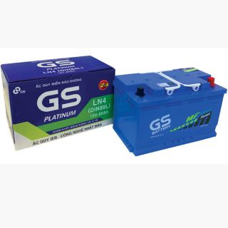 ẮC QUY KHỞI ĐỘNG GS MF 12V-80AH (20HR), DIN80L
