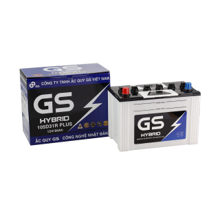 ẮC QUY GS HYBRID 12V 90Ah (20HR), Model: 105D31R