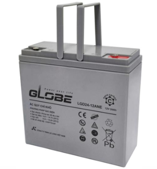 ẮC QUY KÍN KHÍ (AGM GEL) GLOBE 12V-24AH (20HR), LGD24-12ANE, F6-M5