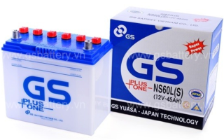 ẮC QUY KHỞI ĐỘNG GS 12V-45AH (20HR), NS60L(S)