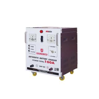 MÁY SẠC ẮC QUY HANSINCO 100A_12/24/36/48VDC TỰ ĐỘNG, DÂY ĐỒNG, BIẾN ÁP CÁCH LY