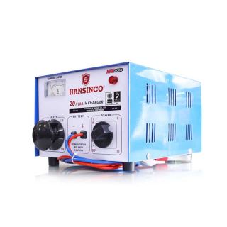MÁY SẠC ẮC QUY HANSINCO 20A_6V, 12V, 24V DÂY ĐỒNG, BIẾN ÁP CÁCH LY