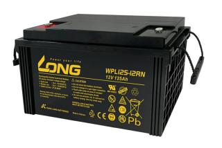 ẮC QUY KÍN KHÍ (VRLA AGM) LONG 12V-125Ah (10HR), WPL125-12RN, F18-M8